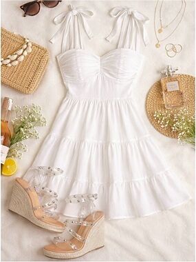 Dolce Vita Marika Espadrille Wedge Sandals Clear Strap with Studs